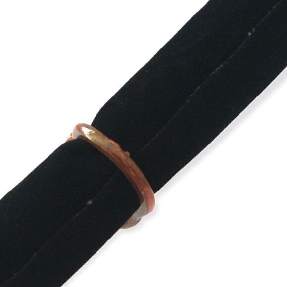 Brass Cross Open Ring Sz 5.5 or 6 Goth Handmade Rhinestone Victorian Religious - Picture 5 of 16